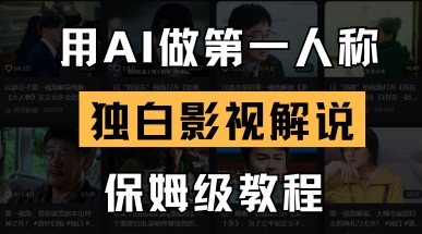 用AI做第一人称独白影视解说，手把手教学，保姆级教程-兔子副业网