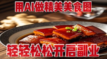 用AI做精美美食图，无需专业设备拍摄，轻轻松松开启副业-兔子副业网