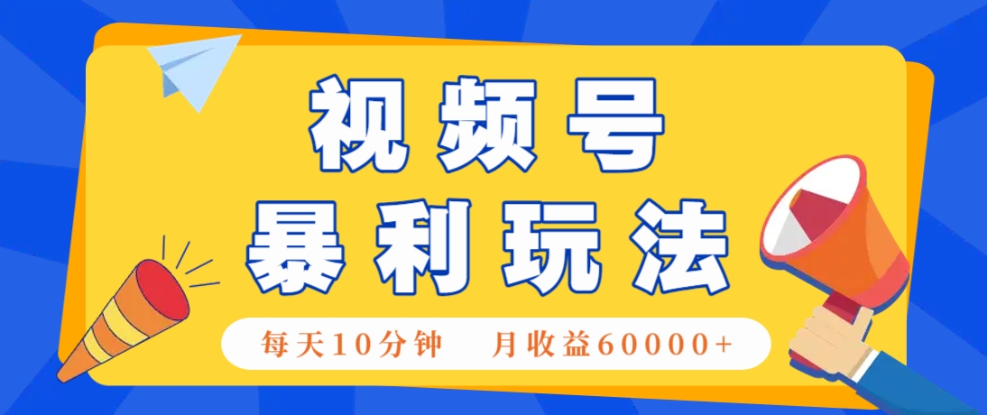视频号AI赚钱法，每天只需10分钟，月入6万+！(超详细拆解)-兔子副业网