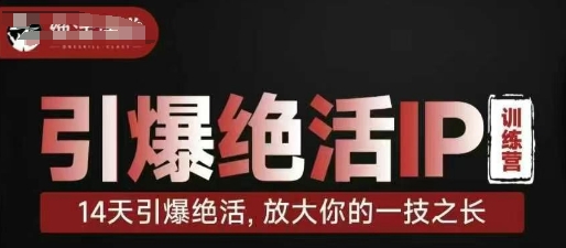 引爆绝活IP训练营，14天引爆绝活，放大你的一技之长-兔子副业网
