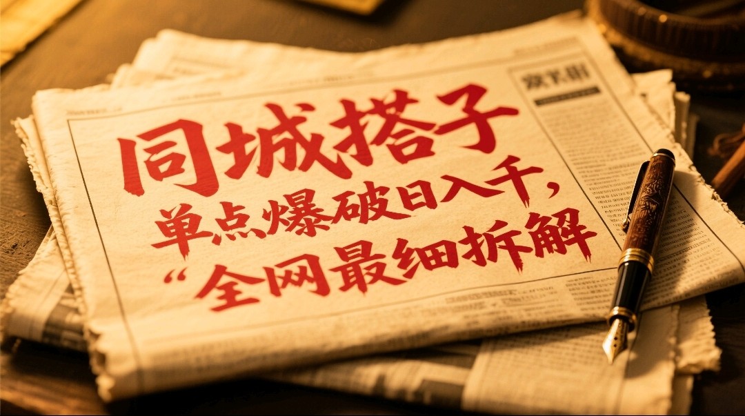 同城搭子群19.9单点爆破日入千，搭子组局月入万，全网最细拆解-兔子副业网
