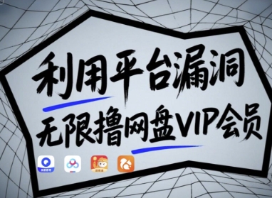 利用平台漏洞，无限撸网盘VIP会员，用户亲测有效!【漏洞原理+操作演示】-兔子副业网