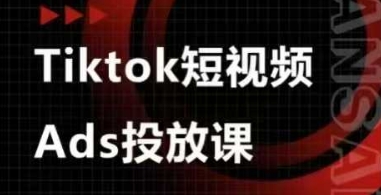 Ads视频投放课，tiktok短视频广告投放课-兔子副业网